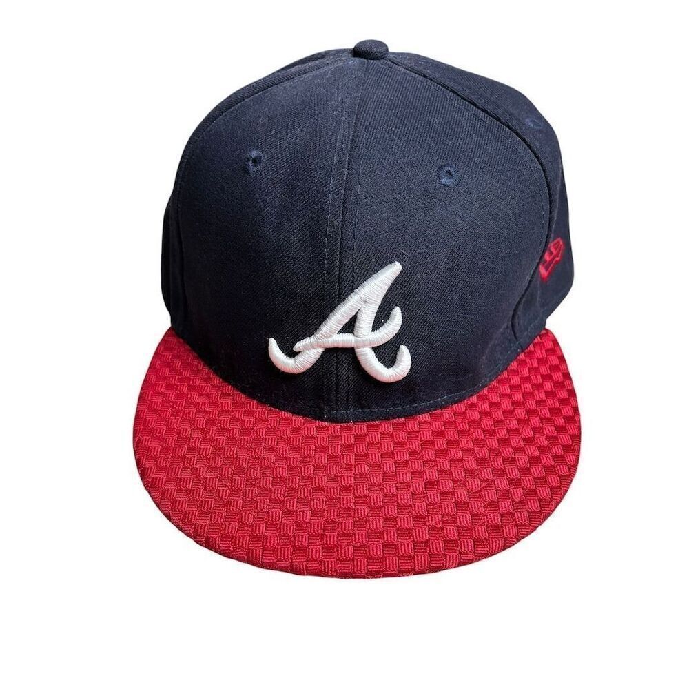 Atlanta Braves New Era 59FIFTY Fitted Hat Cap Size 8 Multicolor Men's